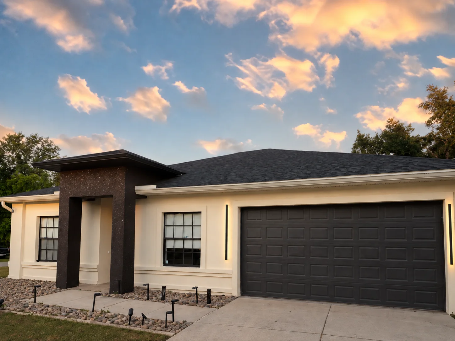 After: Front entry and exterior refresh